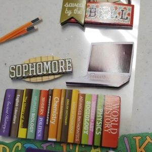 School themed scrap booking embellishments